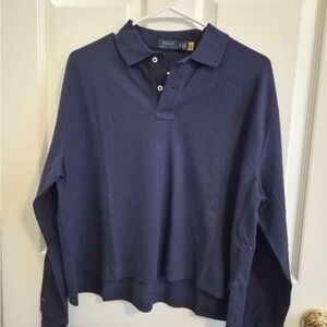 Ralph Lauren Navy Long-Sleeve Polo Shirt